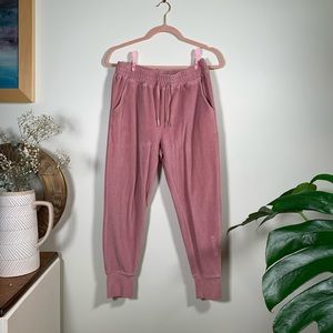 Brunette the Label Velvet Jogger Sweatpants